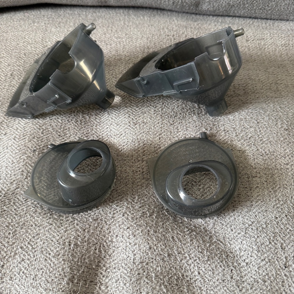 2x Baby Brezza Pro Advance Formula FRP0046-A Replacement Funnel & Cover OEM